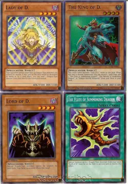 Yugioh The King of D. + Lady of D. + Lord of D. + Flute Summoning Dragon Set - Image 1