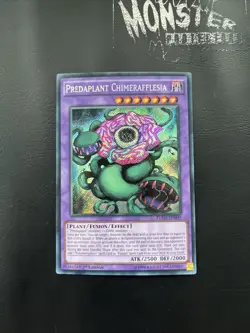 YUGIOH PREDAPLANT CHIMERAFFLESIA SECRET RARE FUEN-EN009 1ST EDITION - Image 1