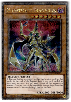 YUGIOH NIGHTMARE MAGICIAN QUARTER CENTURY SECRET RARE NM DUNE-EN025 - Image 1