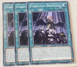YUGIOH 3x L5DD-ENY29 - Forbidden Droplet - Common PLAYSET - Image 1