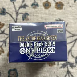 One Piece TCG: Double Pack Set 9 The Azure Sea's Seven - FACTORY SEALED! IN HAND - Image 3