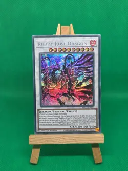 MP22-EN077 Ruddy Rose Dragon Prismatic Secret Rare 1st Edition NM YuGiOh Card - Image 1