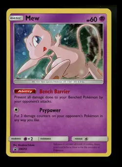 Mew SM215 Black Star Promo 2019 Cosmos Pokemon Card TCG - Image 1