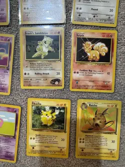 Vintage Pokemon TCG Assorted Cards Some Old Some New Sold As Is Pikachu Mew Base - Image 2