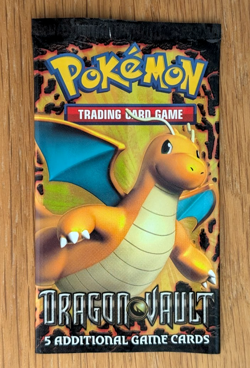 Dragon Vault ~ Booster (No Cards) Pack Wrapper ~ Dragonite Artwork!! - Image 1