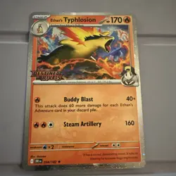 Ethans Typhlosion 034/182 Destined Rivals Stamped Promo Pre Release Pokemon Card - Image 3