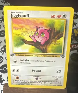 Jigglypuff 1st Edition NM Pokemon Card 1999 54/64 Jungle WOTC - Image 1