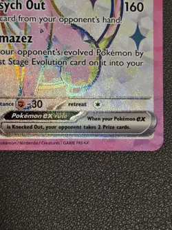 Espeon ex SVP175 Holo Promo Card Prismatic Evolutions Premium Figure Collection - Image 2