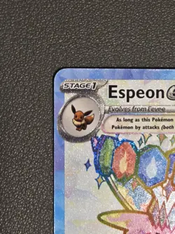 Espeon ex SVP175 Holo Promo Card Prismatic Evolutions Premium Figure Collection - Image 5