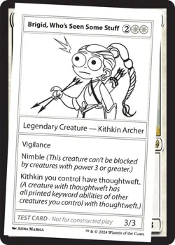 Brigid, Who's Seen Some Stuff N/A NM Normal Mystery Booster 2 Playtest Cards ... - Image 1