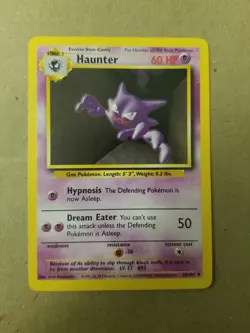 Haunter 29/102 - VINTAGE WOTC POKEMON CARD - BASE SET - NM - Image 1