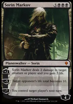Sorin Markov -Foil Medium Play MTG Zendikar - Image 1