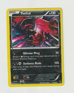 Yveltal Pokemon TCG XY Base Set Card 78/146 Reverse Holo - Image 1