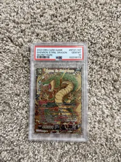 2023 DBS Card Game - Shenron, Eternal Dragon BT21-147 SCR PSA 10 - Image 1