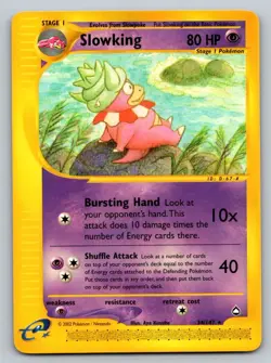 Slowking Rare Aquapolis - Pokemon Trading card Game E-Reader 034/147 NM - Image 1