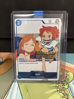 Girl (OP14 Release Event Winner) P-096 One Piece Promotion Cards Foil LP - Image 1