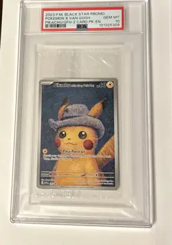 Pikachu PSA 10 with Grey Felt Hat 085 Sv: Scarlet & Violet Promo Card Van Gogh - Image 1