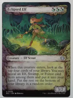 Eclipsed Elf *Showcase Uncommon* Magic MtG x1 Lorwyn Eclipsed - Image 1