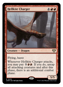 MTG - 1 x Hellkite Charger - Rare Dragon - Commander Masters (CMM) - M/NM - Image 1