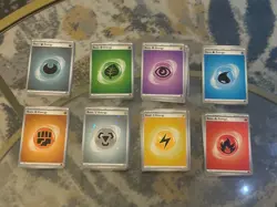 Pokemon 151 Basic Energy Cosmo Holo Energy Lot Of 190 - Image 1