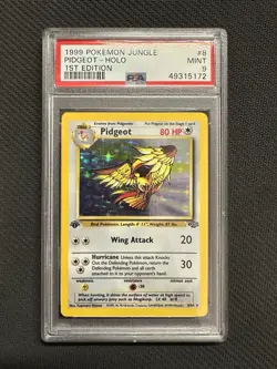 1999 Pokemon Jungle Pidgeot Holo 1st Edition 8/64 - Image 1