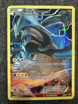 Pokemon TCG Black Kyurem XY Black Star Promos XY80 Holo Promo MP - Image 1