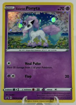 Pokemon TCG Galarian Ponyta SWSH013 Black Star Promo 2020 [NM-VLP] - Image 1