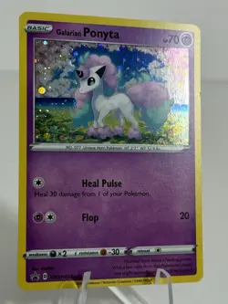 Pokemon TCG Galarian Ponyta SWSH013 Black Star Promo 2020 [NM-VLP] - Image 2