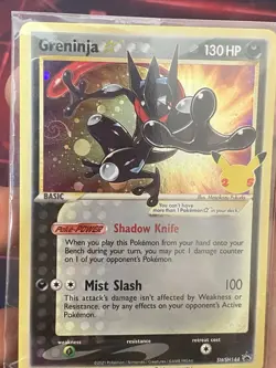 Pokemon TCG Greninja Gold Star Celebrations Promo w/ SWIRL Sealed SWSH144 #8 - Image 1