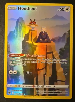 Pokemon TCG Hoothoot TG12/TG30 Swsh10: Astral Radiance Trainer Gallery Holo - Image 1