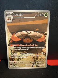 Pokemon TCG - Crustle 186/182 - Destined Rivals - Illustration Rare - Image 1