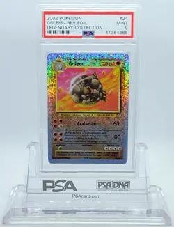 2002 POKEMON LEGENDARY COLLECTION GOLEM #24 REVERSE HOLO PSA 9 MINT #41384386 - Image 1