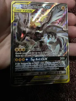 [RESERVED] Pokemon TCG Pikachu & Zekrom Tag Team GX Holo SM168 Sun & Moon Promo - Image 3