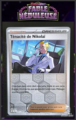 Carte Pokemon 057 Tenacite de Nikolai 057/064 Reverse EV6.5 Fable Nebuleuse SFA - Image 1