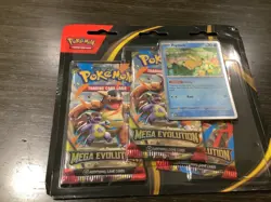 Pokemon Mega Evolution Phantasmal Flames Triple Blister Pack New Sealed Psyduck - Image 1