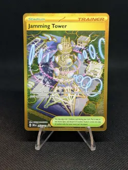 Jamming Tower HOLO 243/182 Pokemon SV10: Destined Rivals Trainer NM - Image 1