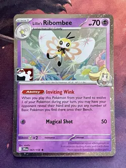 Lillie's Ribombee Play! Stamp Pokemon Prize Pack Series 7 Journey Together - Image 1