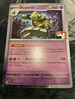 Play! Pokemon Prize Pack Series 7 Shrouded Fable Cosmo Holo 020/064 Dusknoir - Image 1