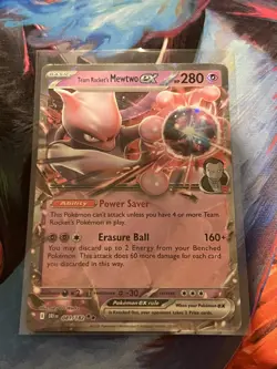 Pokemon Destined Rivals Team Rockets MewTwo EX 81/182 - Image 1