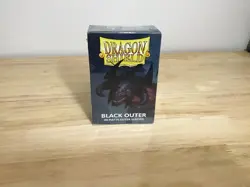 Dragon Shield Outer Sleeves Matte Black 100ct Standard Size Triple Sleeve - Image 1