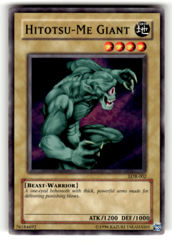 Hitotsu-Me Giant LOB-002 Unlimited Common The Legend of Blue Eyes White Dragon L - Image 1