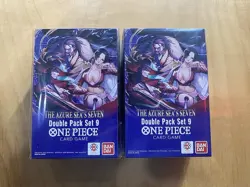 One Piece TCG: Double Pack Set 9 The Azure Sea's Seven - FACTORY SEALED! Lot-2 - Image 1