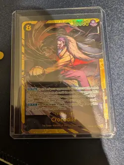 Crocodile -OP14-120 SEC One Piece TCG The Azure Sea's Seven Foil - Image 1