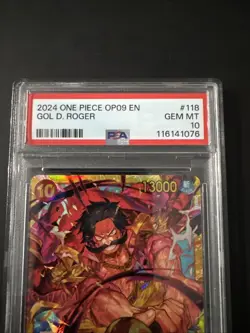 2024 ONE PIECE OP09-EMPERORS IN THE NEW WORLD #118 GOL D. ROGER PSA 10 - Image 2