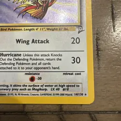 Pokemon Pidgeot TCG Base Set 2 Holo Unlimited Rare Card 14/130 - Image 5