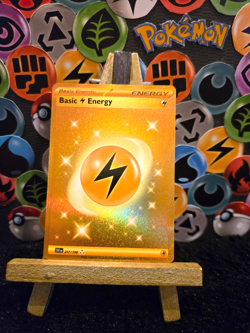Pokemon TCG Lightning Energy Scarlet & Violet Holo Card 257/198 Gold Rare Mint - Image 1