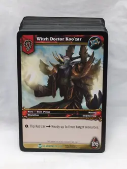 Lot Of (69) Wow TCG Gladiators Hunter Warlock Priest Rare Uncommon Common Cards - Image 1