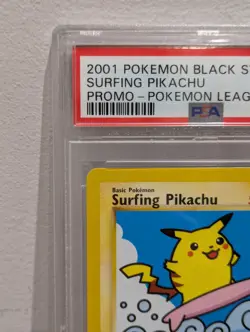Surfing Pikachu Promo #28 PSA 10 Pokemon Graded Card Black Star Promo League TCG - Image 3