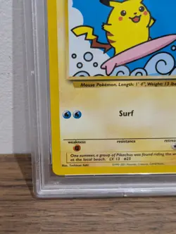 Surfing Pikachu Promo #28 PSA 10 Pokemon Graded Card Black Star Promo League TCG - Image 4