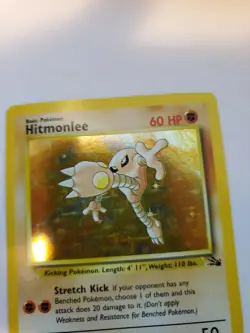 Hitmonlee Fossil Holo Pokemon Card Base WOTC NM - Image 4